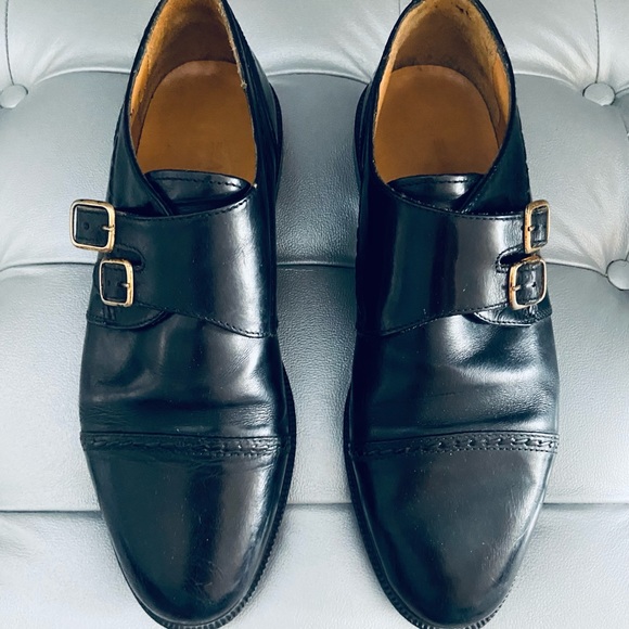 Adolfo Black Leather Shoes w/ Buckle Closure main image 4